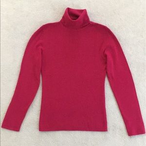 The Limited Stretch Pink Turtleneck NEW